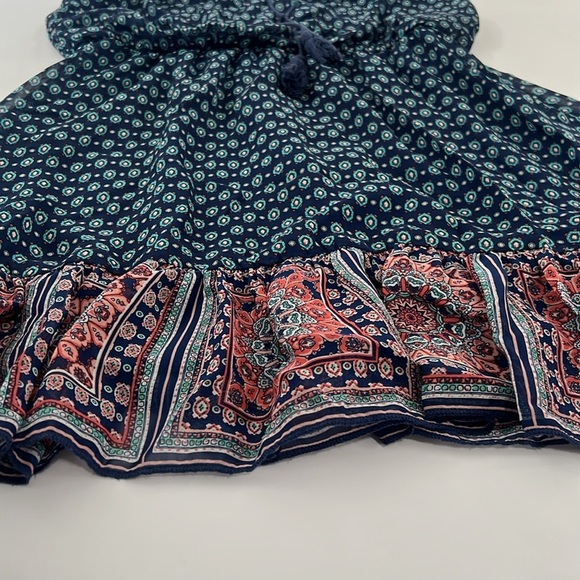 As U Wish Women’s sleeveless size medium blue dress with blue tassels - Picture 2 of 10